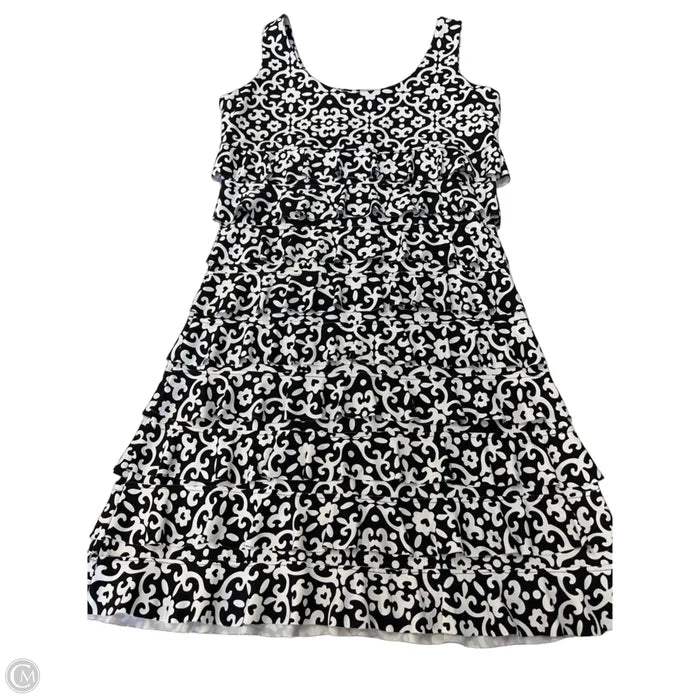 Dress Casual Short By Lulu B In Black & White, Size: Xs