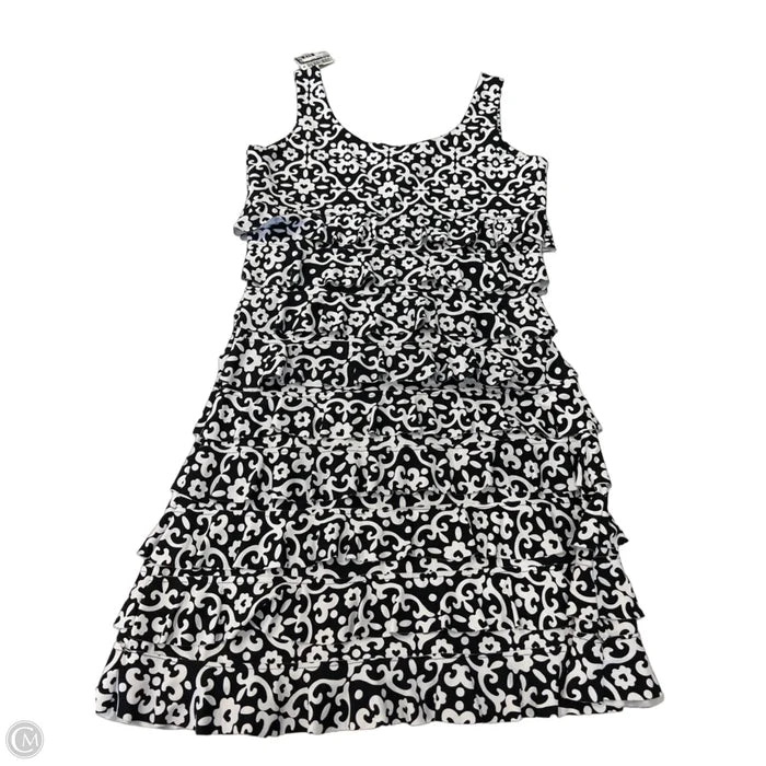 Dress Casual Short By Lulu B In Black & White, Size: Xs