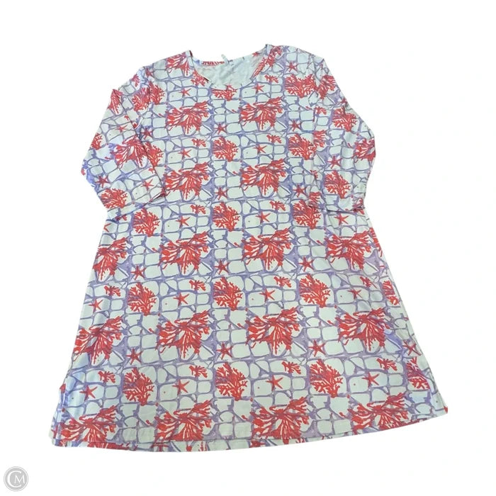 Dress Casual Short By Lulu B In Pink & Purple, Size: 1x
