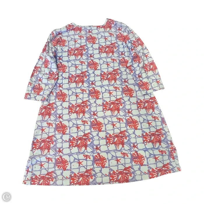 Dress Casual Short By Lulu B In Pink & Purple, Size: 1x