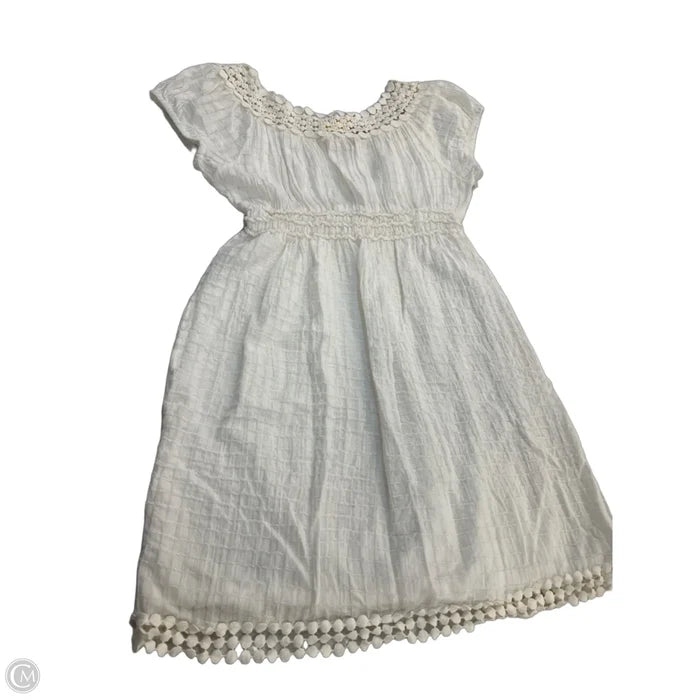 Dress Casual Short By Max Studio In Cream, Size: M
