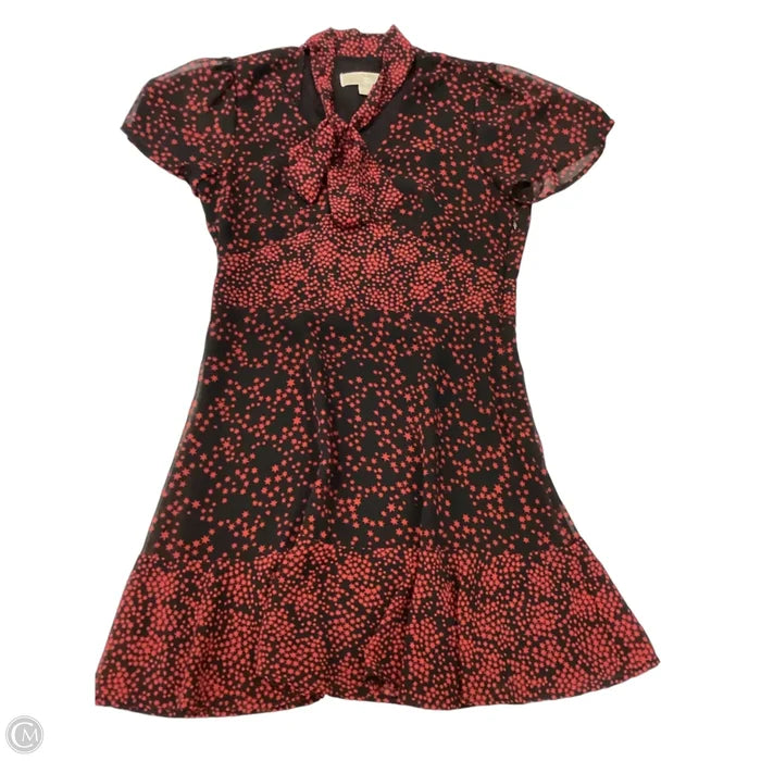 Dress Casual Short By Michael By Michael Kors In Black & Red, Size: S