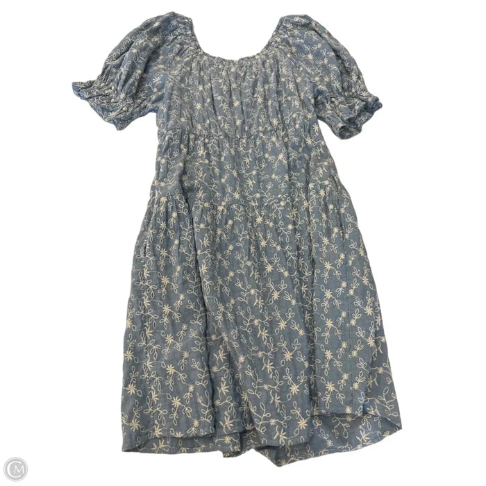 Dress Casual Short By Old Navy In Blue & Cream, Size: M