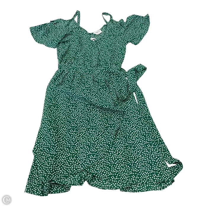 Dress Casual Short By Sienna Sky In Green & White, Size: Xs