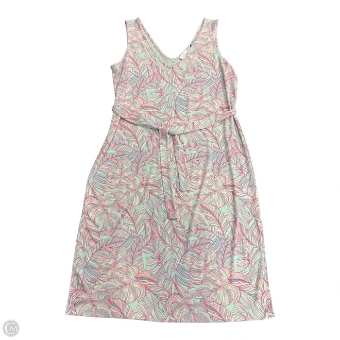 Dress Casual Short By Stella Parker In Blue & Pink, Size: L