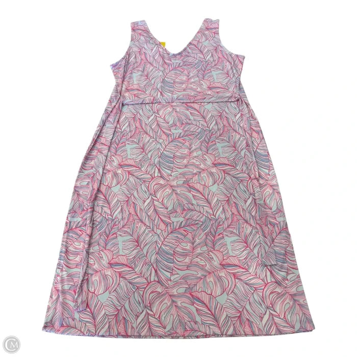 Dress Casual Short By Stella Parker In Blue & Pink, Size: L