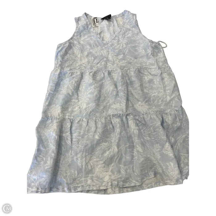 Dress Casual Short By Tahari In Blue & White, Size: 1x