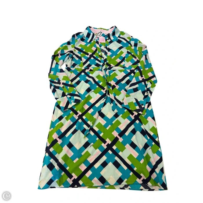 Dress Designer By Lilly Pulitzer In Blue & Green, Size: 8