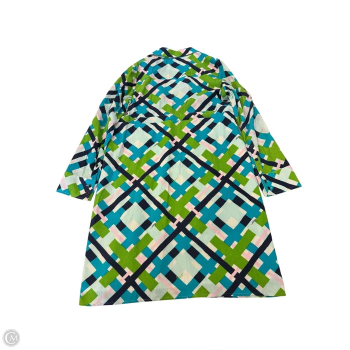 Dress Designer By Lilly Pulitzer In Blue & Green, Size: 8