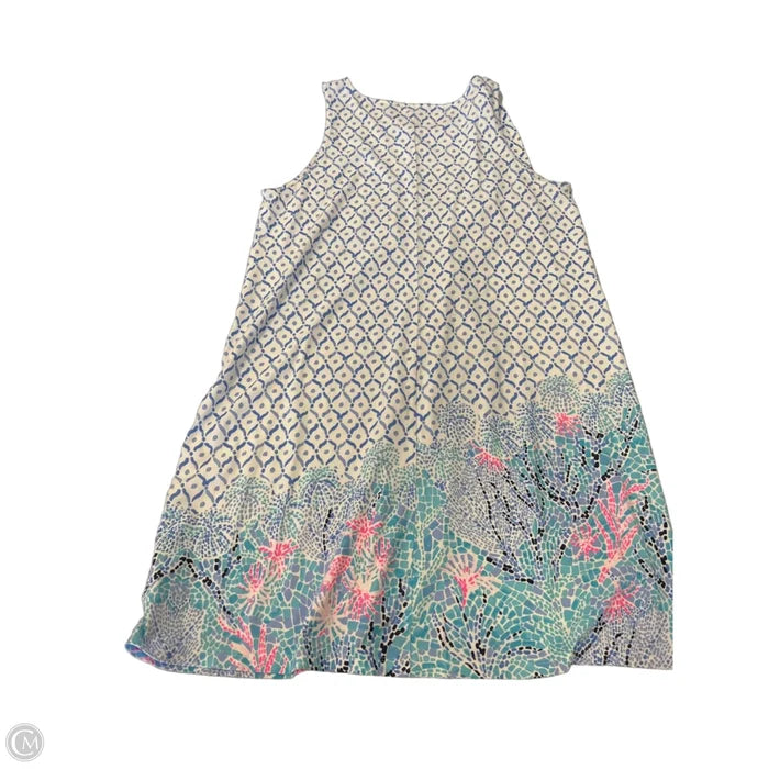 Dress Designer By Lilly Pulitzer In Blue & Pink, Size: Xl