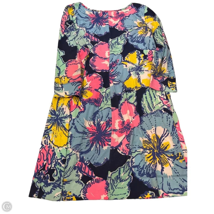 Dress Designer By Lilly Pulitzer In Floral Print, Size: Xl