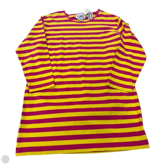 Dress Designer By Lilly Pulitzer In Striped Pattern, Size: L