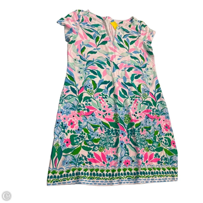 Dress Designer By Lilly Pulitzer In Tropical Print, Size: L