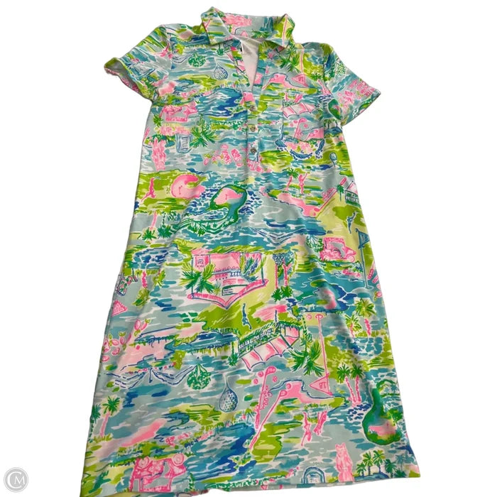 Dress Designer By Lilly Pulitzer In Tropical Print, Size: S