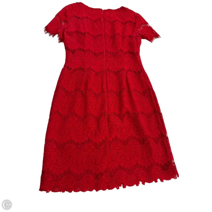 Dress Party Midi By Clothes Mentor In Red, Size: 6