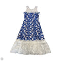 Dress Party Short By Badgley Mischka In Blue & White, Size: 0