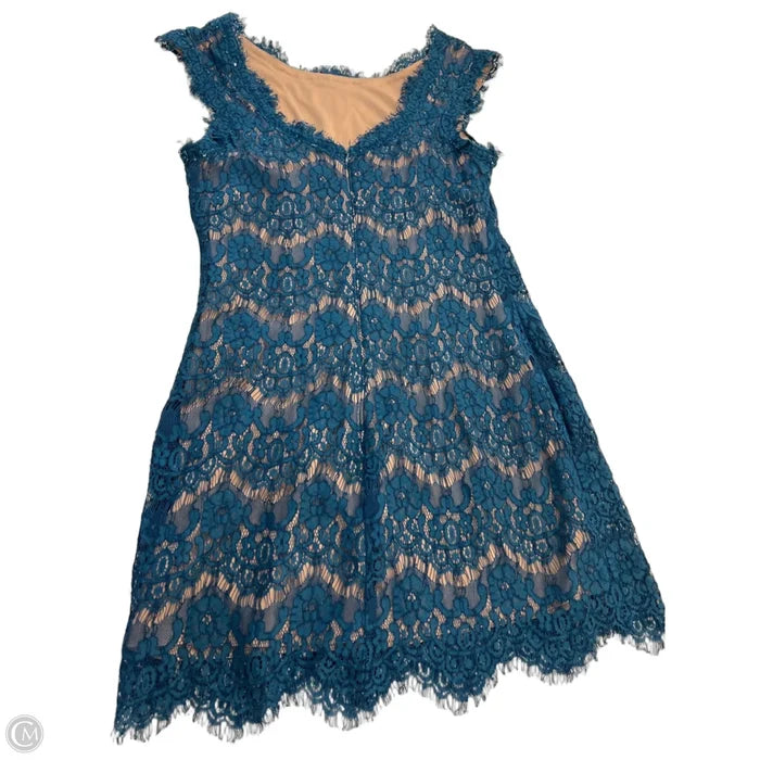 Dress Party Short By Betsy And Adam In Blue & Tan, Size: 6