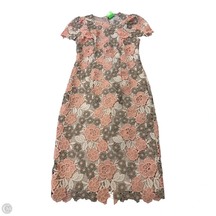 Dress Party Short By Calvin Klein In Pink & Tan, Size: 2