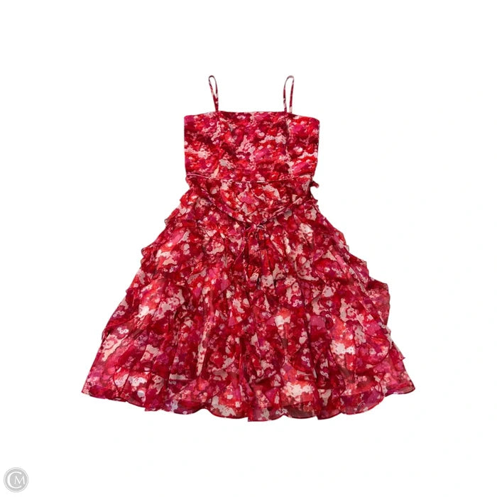 Dress Party Short By White House Black Market In Pink & Red, Size: 8