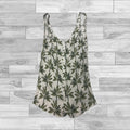 Green & White Top Sleeveless Mumu, Size S