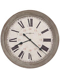 Howard Miller Nesto Oversized Round Wall Clock - Aged Brown - Roman Numerals - 625-626_5648a7c0-07a1-4757-8bf9-6ed41acd443f