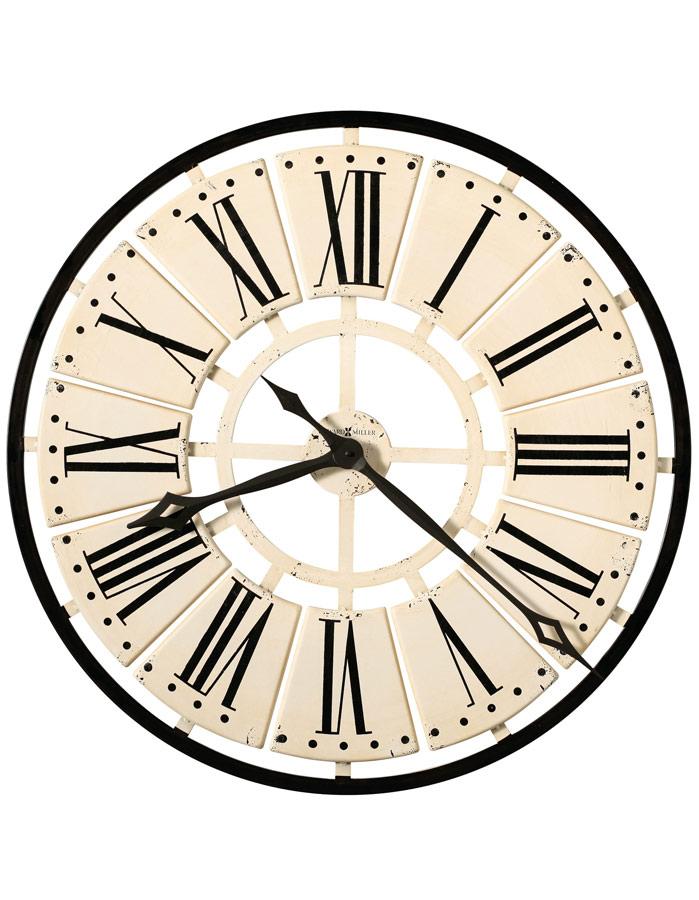 Howard Miller Pierre Oversized Wall Clock - White Panels - Roman Numerals - 625-546