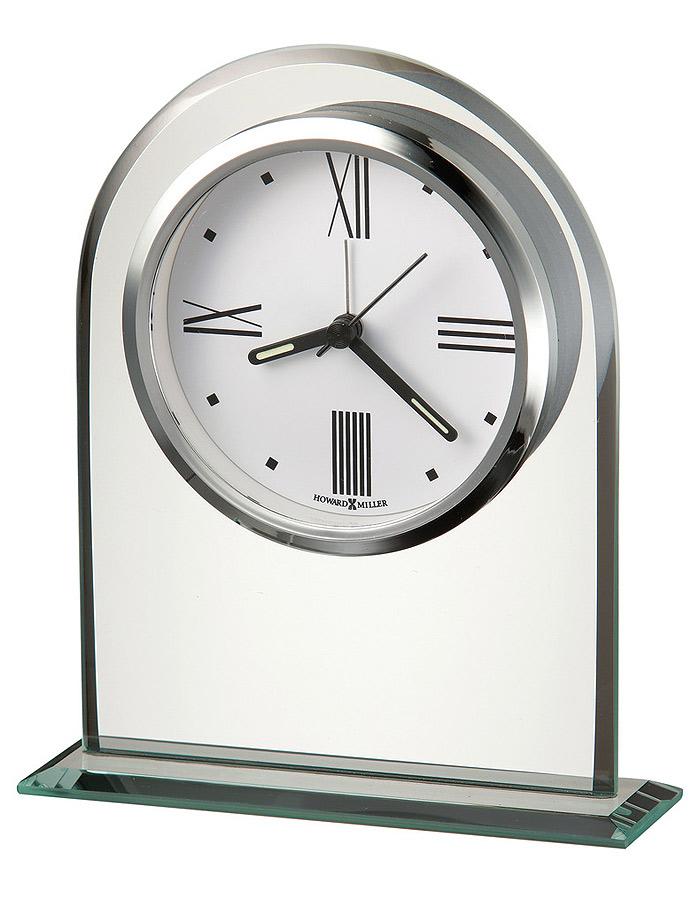 Howard Miller Regent Beveld Glass Alarm Clock - Arch Top - Silver Tone Accents - 645-579_45eae41a-1570-4da8-b598-2562110cf948