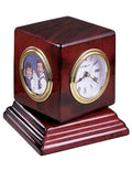 Howard Miller Reuben Cube Desk Clock - Picture, Time, Thermometer & Hygromter - 645-408_19ab6985-9478-4b84-b015-5cd1bbf7188d