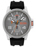 Hugo Boss Orange Detroit Mens Watch - Grey Dial - Black Strap - Day/Date - 50m - BOSS-1550007