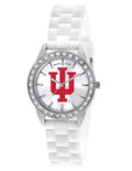 Indiana University Womens Frost Watch - Crystal Bezel - Silicone Strap - XWL1044