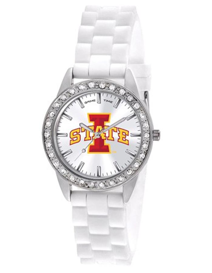 Iowa State University Womens Frost Watch - Crystal Bezel - Silicone Strap - XWL1079_631e3cf2-af33-4ba7-a101-f5445d17dec6