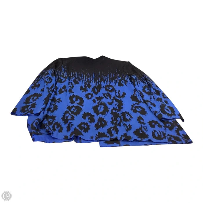 Jacket Other By Misook In Black & Blue, Size: 1x
