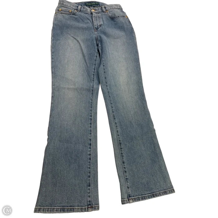 Jeans Boot Cut By Lauren By Ralph Lauren In Blue Denim, Size: 2p