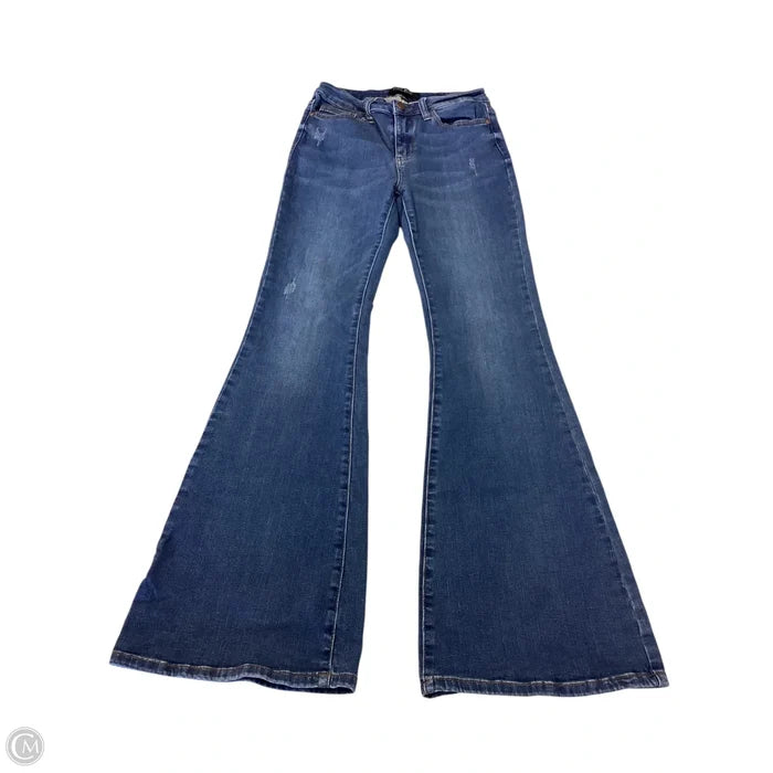 Jeans Flared By Judy Blue In Blue Denim, Size: 2