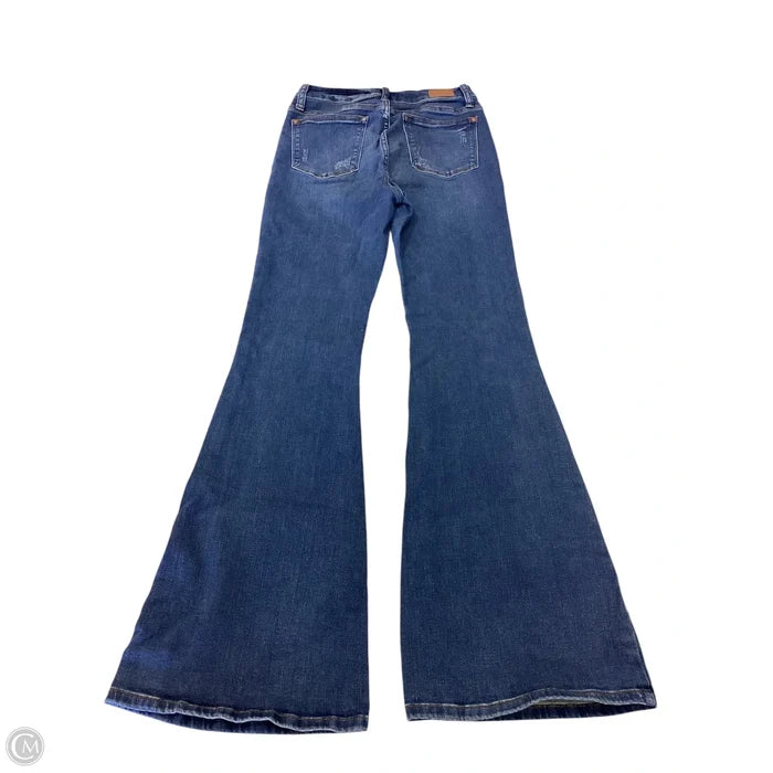Jeans Flared By Judy Blue In Blue Denim, Size: 2