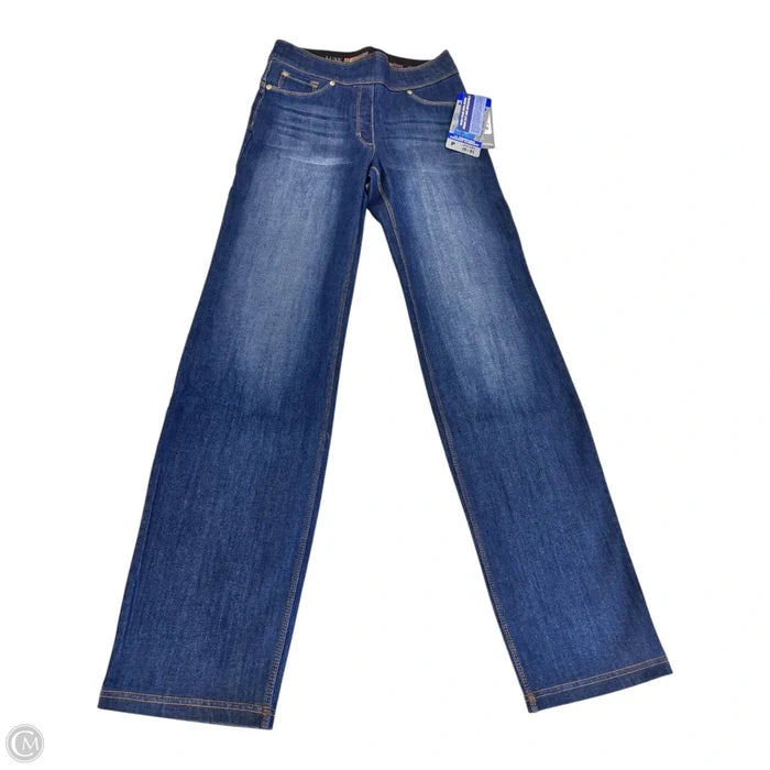 Jeans Straight By Peter Nygard In Blue Denim, Size: S