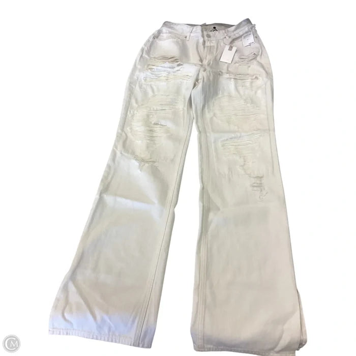 Jeans Wide Leg By Good American In White, Size: 10