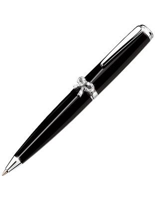 Jorg Gray Ballpoint Pen with Swarovski Crystal Bow Accent - Black Lacquer Finish - JG140_084b0f24-778e-4686-b797-9eda57c32da4