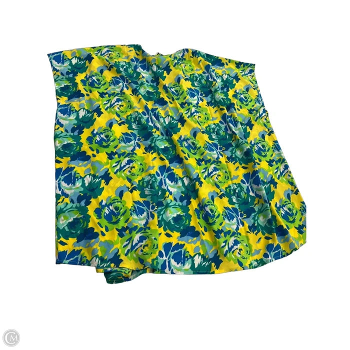 Kimono By Christian Siriano In Green & Yellow, Size: M