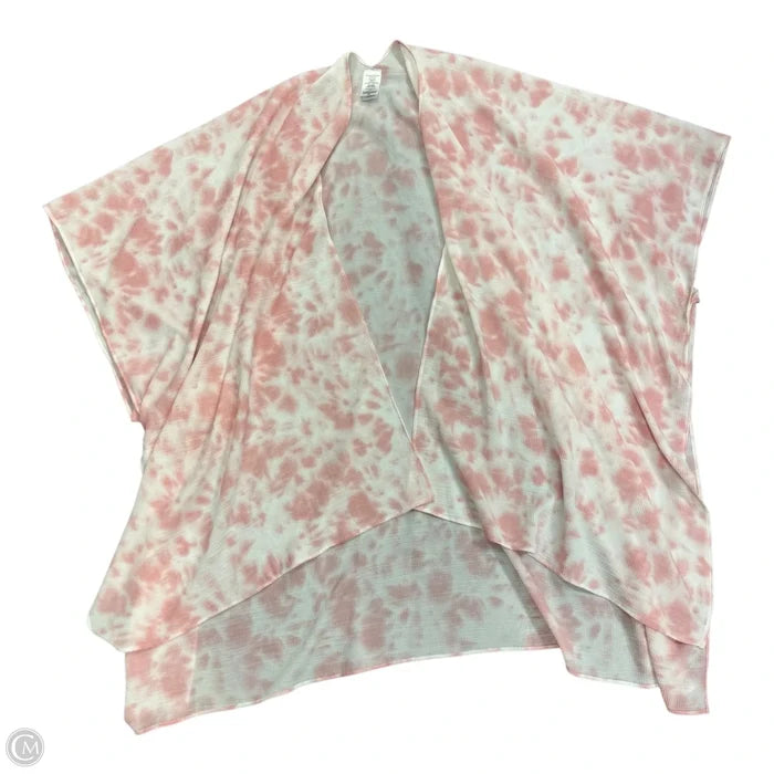 Kimono By Cmc In Pink & White, Size: Osfm