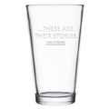 Law & Order: SVU These are Their Stories Laser Engraved Pint Glass
