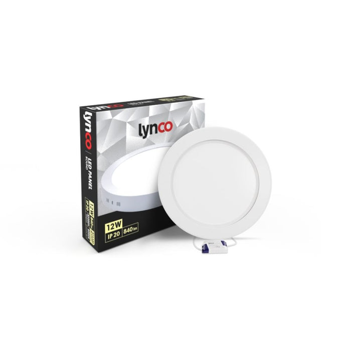 LYNCO Led panel 12W 4000K nadgradni krug