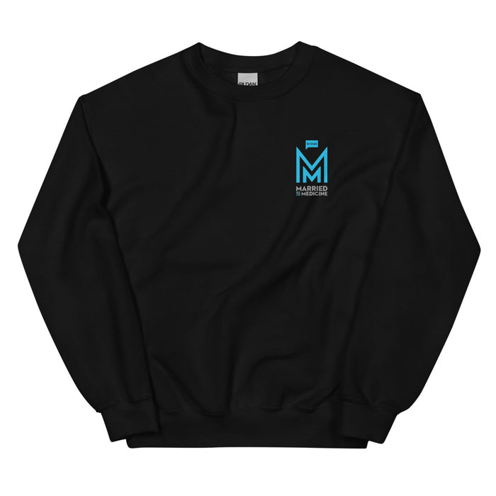 Married to Medicine Logo Unisex Crewneck Sweatshirt Black