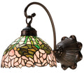 Meyda Tiffany Cabbage Rose Wall Sconce - Stained Glass Cabbage Rose Wall Sconce