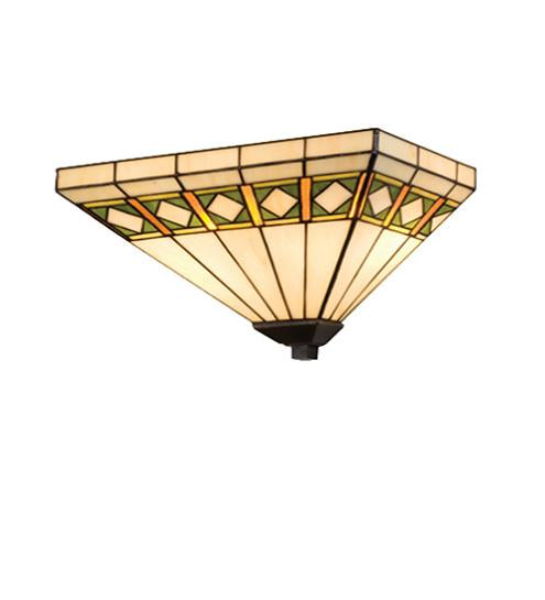 Meyda Tiffany Diamond Mission Wall Sconce - Stained Glass Diamond Mission Wall Sconce