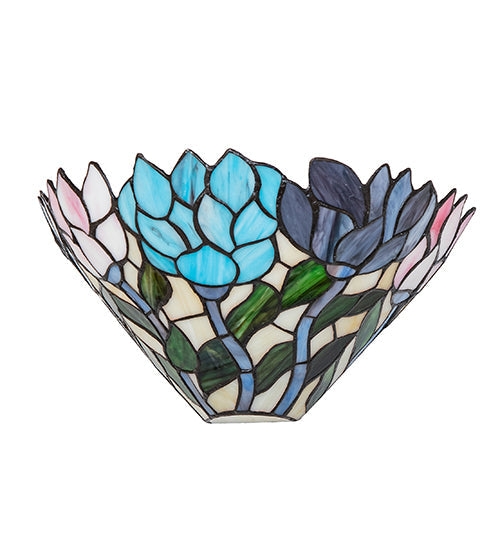 Meyda Tiffany Wisteria Wall Sconce - Stained Glass Wisteria Wall Sconce Turned Off