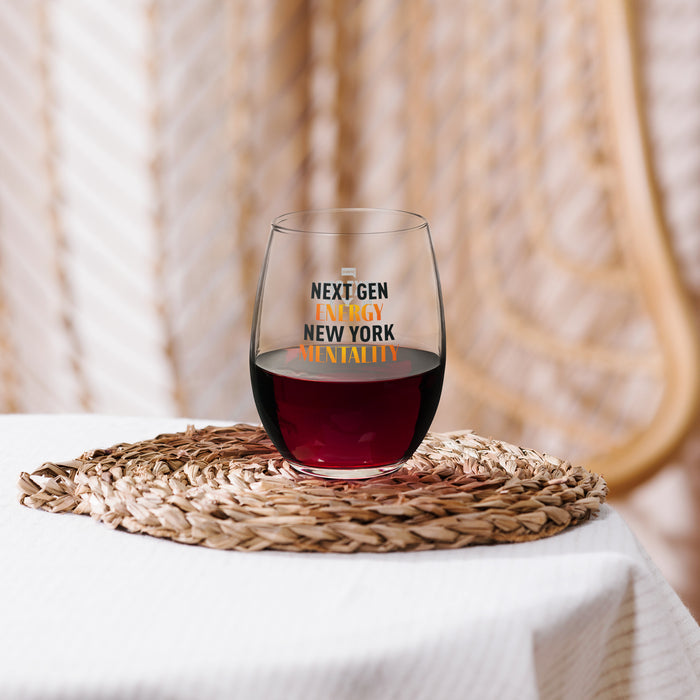 Next Gen NYC Wine Glass New Gen Energy, New York Mentality