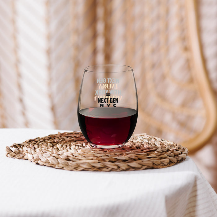 Next Gen NYC Wine Glass New Gen Energy, New York Mentality