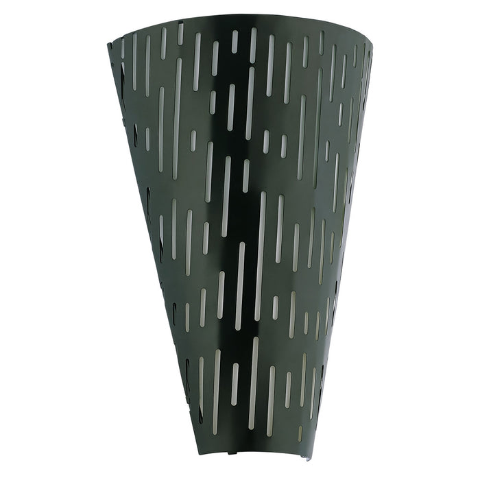 Noah Black Matte Metal Cone-Shaped Outdoor Wall Sconce-Off