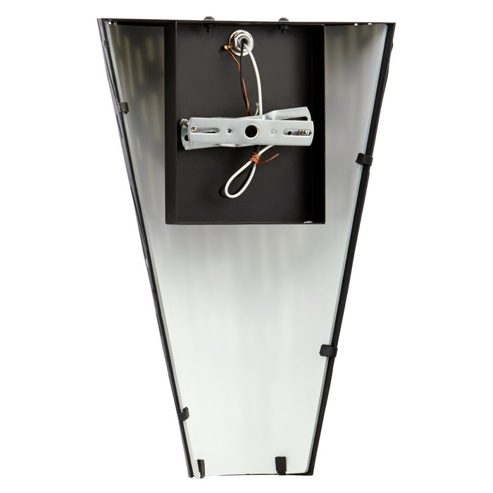 Noah Black Matte Metal Cone-Shaped Outdoor Wall Sconce